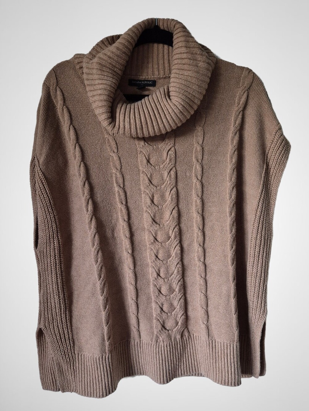 Banana Republic Cowl Neck Cable Knit Sweater Vest, Women's Size M